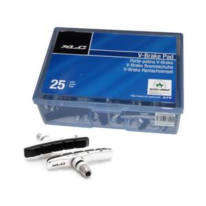 2039600400-boite-de-25-paires-de-patins-de-frein-xlc-bs-v02-cartridge-vbrake-bleu-noir-blanc-72-mm