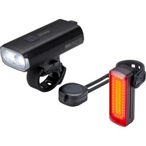 bls-176i-noir-kit-d-eclairage-avant-avec-signal-pro-arriere-et-commande-bbb-cycling-strikeduo-1600-noir-tu