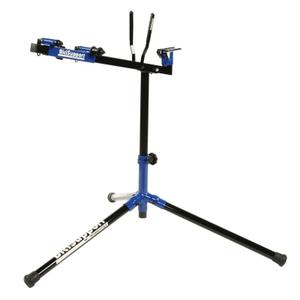 186053-pied-de-montage-reparation-velo-reglable-pliable-rotation-bicisupport-noir-bleu-84-100-cm