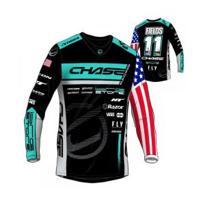 chajers275-maillot-manches-longues-enfant-chase-team-connor-fields-replica-2024-noir-turquoise