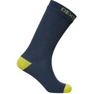 chaussettes-hauteur-basmollet-dexshell-ultra-thin-crew-bamboo-bleu-marine-citron-vert