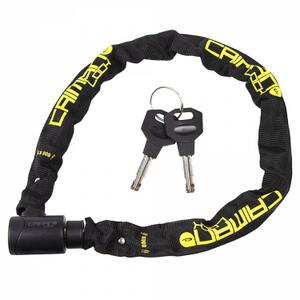 c80-e7511-cadenas-a-chaine-avec-gaine-en-nylon-et-serrure-anti-crochetage-eltin-noir-jaune-6x900-mm