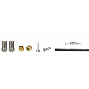 2020107-durite-extra-flexible-black-plus-parts-m8x0-75-elvedes-shimano-sm-bh-90-noir-argente-dore-2000-mm