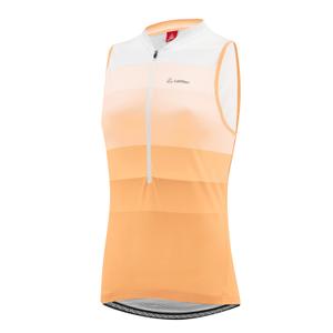 25658-275-maillot-sans-manches-demi-zip-femme-loffler-rainbow-papaya