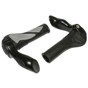 33285-poignees-velo-avec-embout-de-cintre-integre-p2r-hafny-noir-gris-130-mm