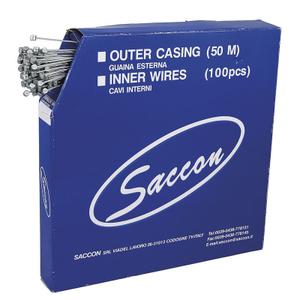 257401-cables-de-frein-en-acier-galvanise-butoir-marteau-vtt-saccon-x100-argente-1-5-2300-mm