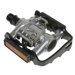 7333-pedales-vtt-automatique-polyvalente-avec-1-face-avec-cales-alu-shimano-spd-noir-argent-9-16