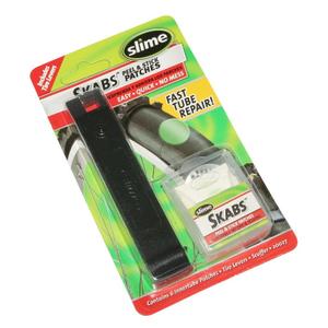 137917-boite-de-6-rustines-autocollantes-avec-2-demonte-pneu-slime-noir-25-mm