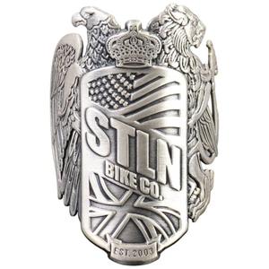 s974-autocollants-en-metal-stolen-brand-cambra-agente-10-year-crest-148x23x3-5-mm