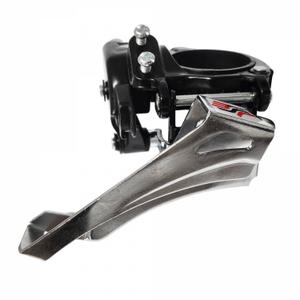 d63-fd-m510-derailleur-avant-double-pince-avec-adaptateur-sunrun-fd-m510-argente-noir-7-8-vitesses