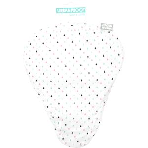 up-026-couvre-selle-urban-proof-gouttes-blanc-30x20x2-cm